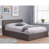 Berlin Fabric Ottoman Double Bed In Grey
