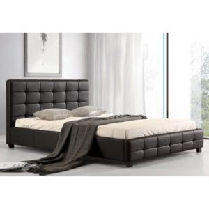 Laoghaire PU Leather King Size Bed In Black