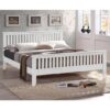 Turin Wooden Double Bed In White