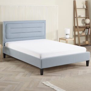 Picasso Fabric Double Bed In Blue
