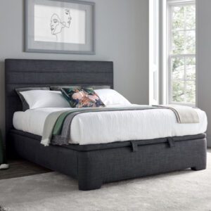 Alton Pendle Fabric Ottoman King Size Bed In Slate