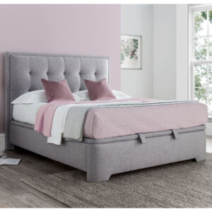 Felton Marbella Fabric Ottoman Super King Size Bed In Grey
