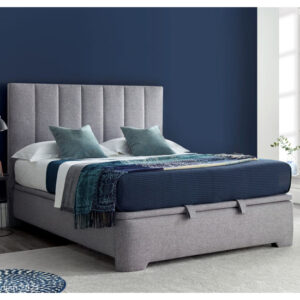 Milton Marbella Fabric Ottoman Super King Size Bed In Grey