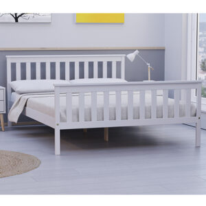 Oxfords Wooden Double Bed In White