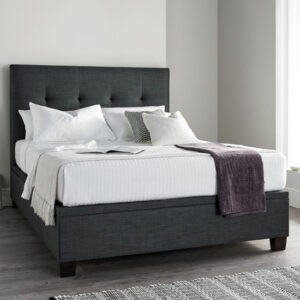 Williston Pendle Fabric Ottoman King Size Bed In Slate