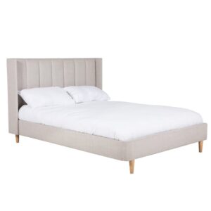Allegro Fabric King Size Bed In Cashmere