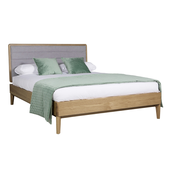 Hazel Wooden Super King Size Bed In Oak Natural