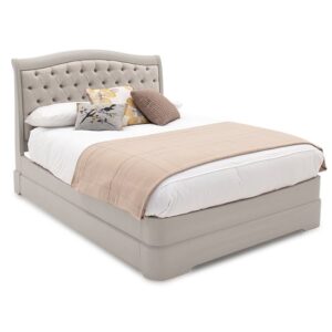 Macon Wooden Super King Size Bed In Taupe