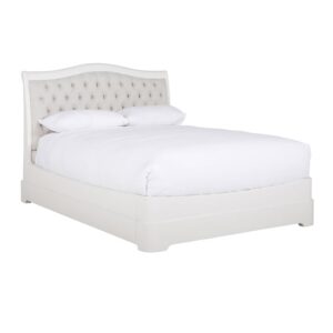 Macon Wooden Super King Size Bed In White