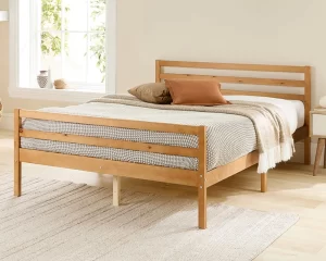Aspire Alpine Solid Wood Natural Varnished Wooden Bed frame