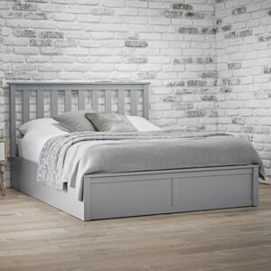 Orpington Wooden Double Bed In Grey