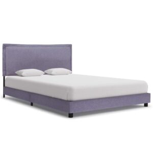 Arcadia Fabric Double Bed In Light Grey