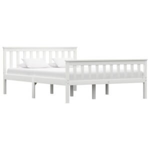 Chilliwack Wooden Double Bed In White