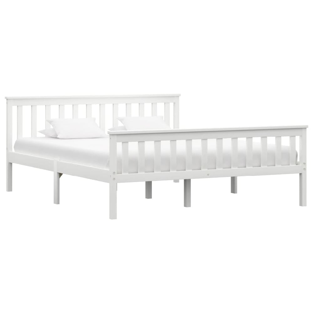 Chilliwack Wooden King Size Bed In White