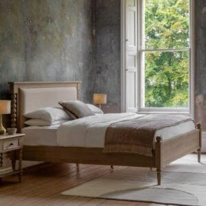 Arta Wooden King Size Bed In Natural