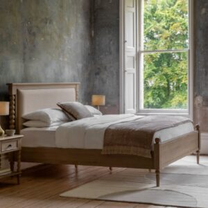 Arta Wooden Super King Size Bed In Natural