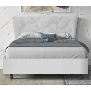 Berkeley Leather Small Double Bed In White