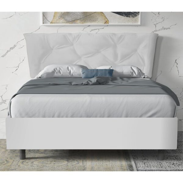 Berkeley Leather Small Double Bed In White