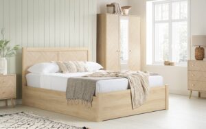 Birlea Herringford Wooden Ottoman Bed Frame, Double