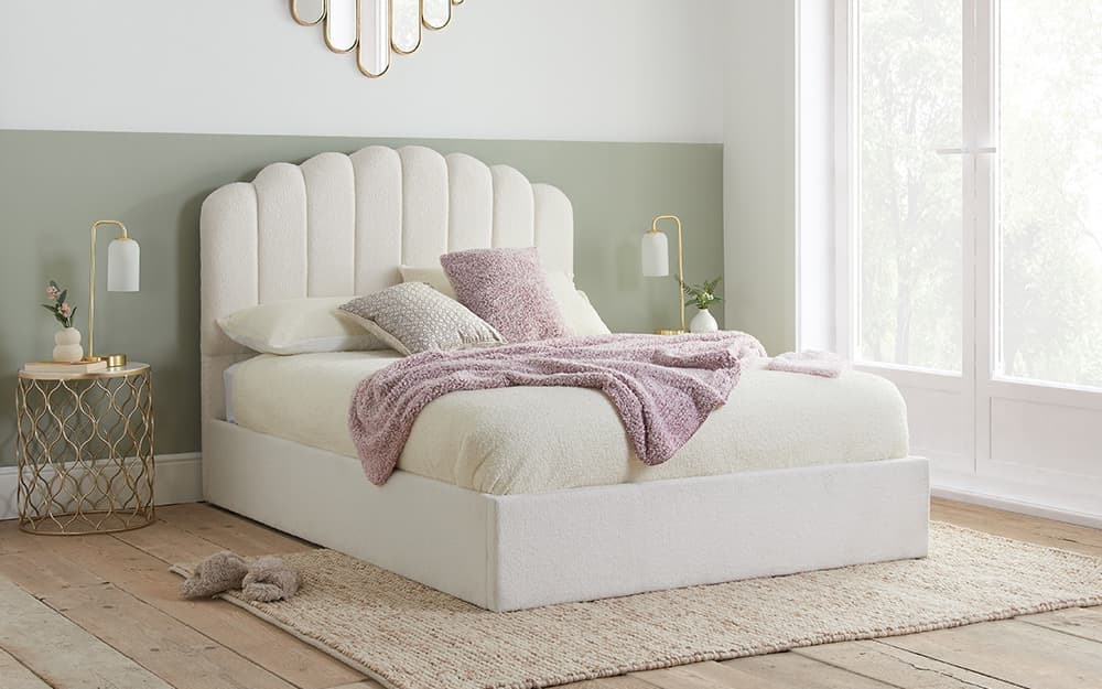 Birlea Monaco Fabric Ottoman Bed Frame, Double