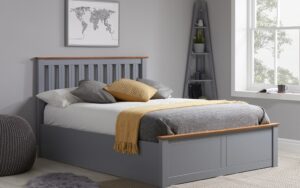 Birlea Phoenix Wooden Ottoman Bed Frame, Small Double, Oak
