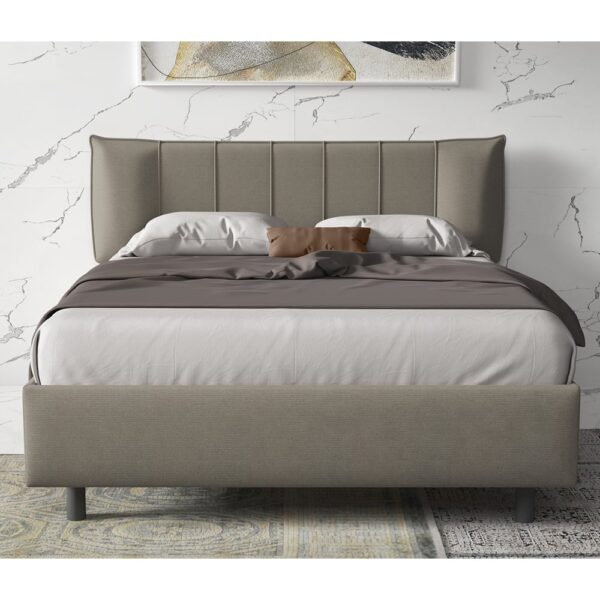 Hugo Fabric Small Double Bed In Dove