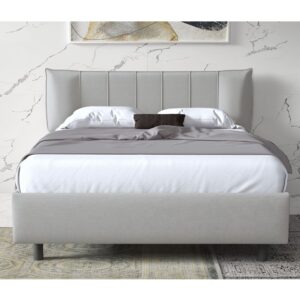 Hugo Fabric Small Double Bed In Ice