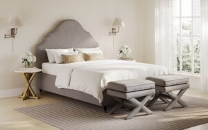 LPD Quince Fabric Bed Frame, Double