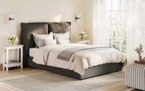 LPD Sunday Fabric Bed Frame, Single, Ivory