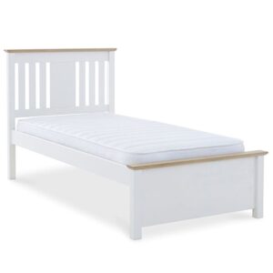 Chelsea Wooden Single Bed In White And Oak