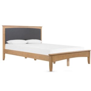 Kamiah Wooden King Size Bed In Oak