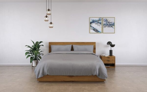 Panda Bamboo Bedding Set, Superking, Quiet Grey