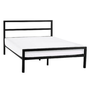Sarnia Metal Double Bed In Black