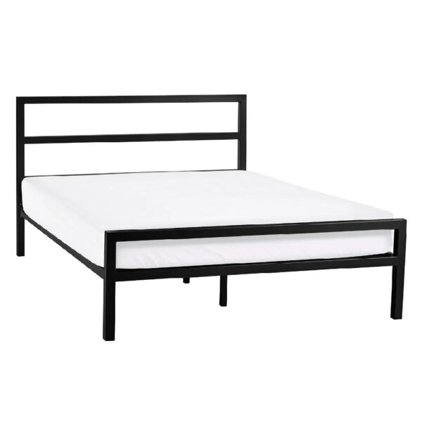 Sarnia Metal Double Bed In Black