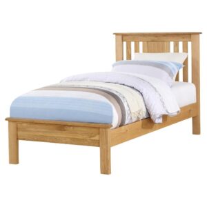 Heaton Wooden Low End Single Bed In Oak
